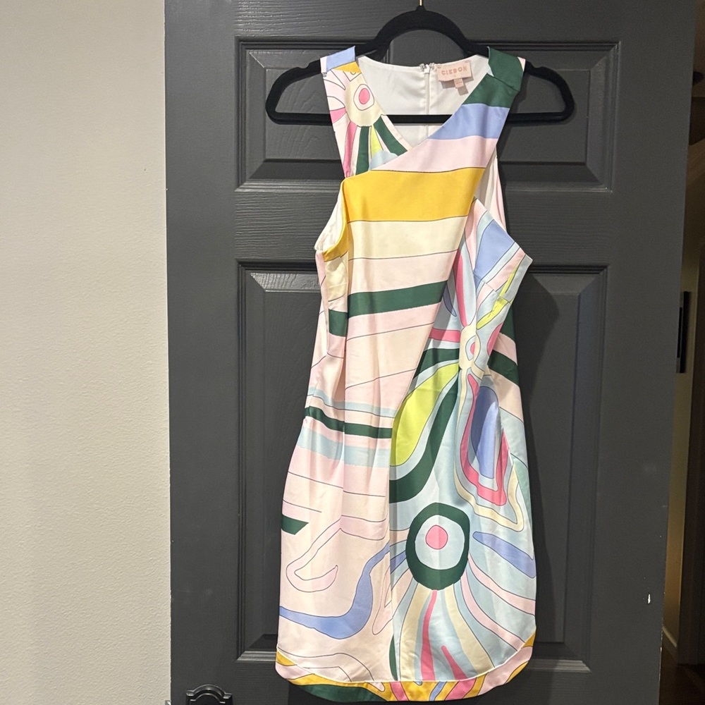 Cielo Multicolor Abstract Mini Dress